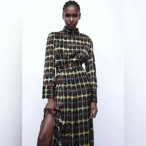 Zara Midi Dress color block small